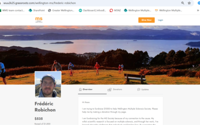 Frederic Robichons Grassrootz page for Wellington Ultramarathon 2025